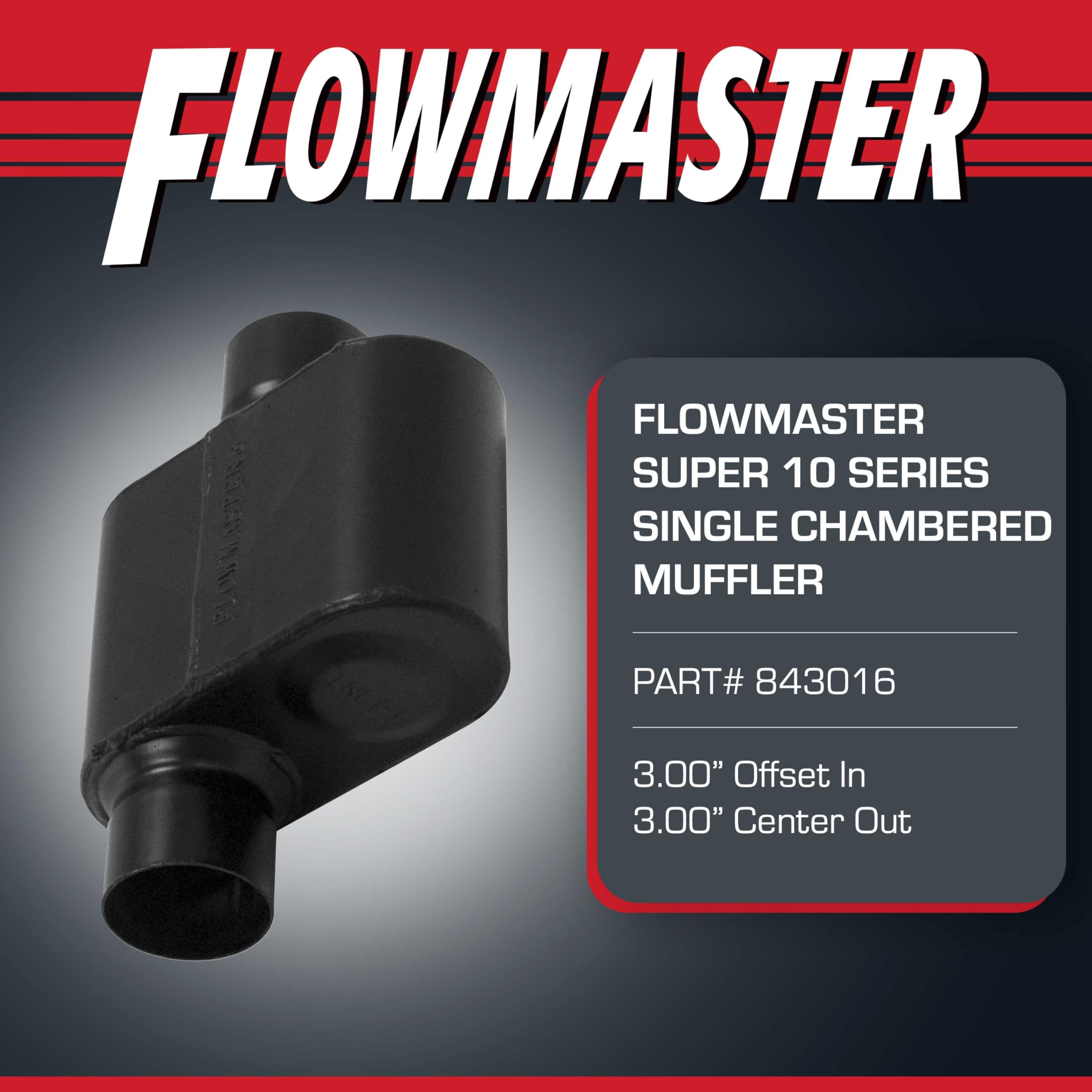 Amazon.com: Flowmaster Super 10 Series Chambered Muffler – 3.00